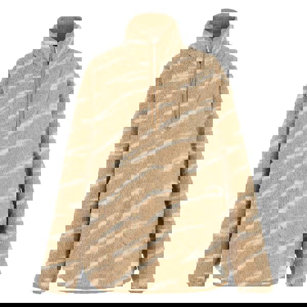 Regatta Womens Frankie Abstract Borg Half Zip Fleece Jacket - Soft Taupe/Mocha