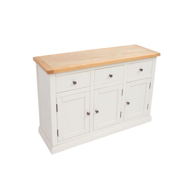 Cabinet Bits Castelli Off White 3 Drawer 3 Door Sideboard Brass Knob