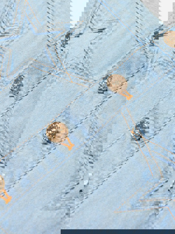 Versace Girls Star Denim Skirt in Blue