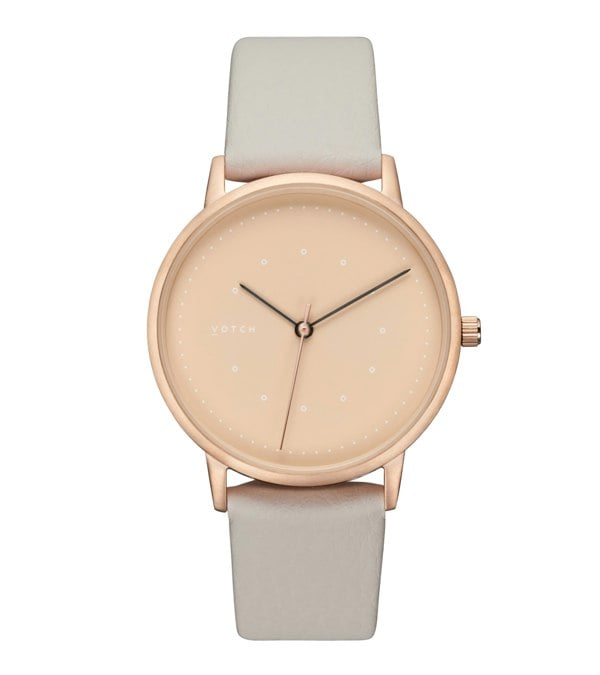 Votch Rose Gold & Cloudy Grey with Taupe Watch | Lyka