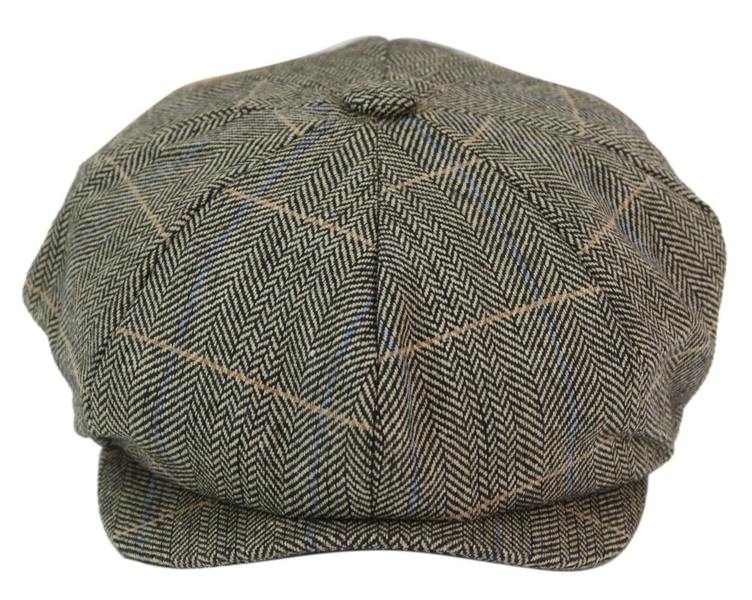 Infinity Leather Mens Peaky Blinders Herringbone Hat