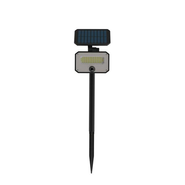 ENER-J 8W Solar LED Floodlight, PIR Motion Sensor Security Light, IP65 Waterproof, 6000K Daylight White for Garden, Garage & Entrance