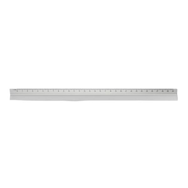 MidOcean Tria Aluminium Ruler - Matt Silver