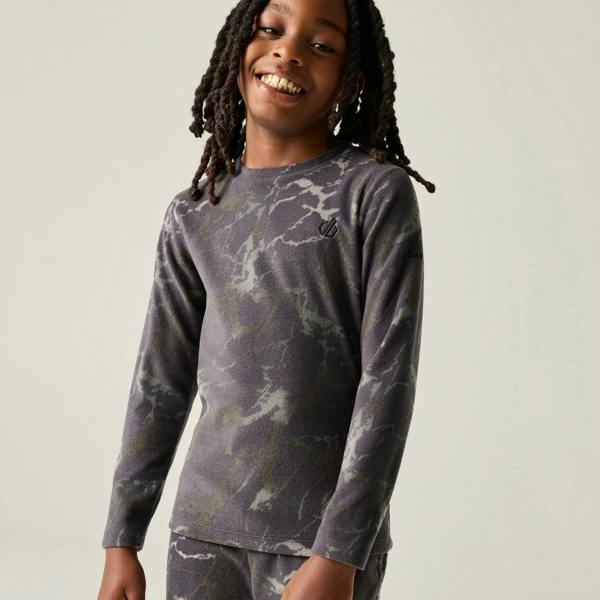 Dare 2B Childrens/Kids Cracked Thermal Base Layer Set - Dark - 