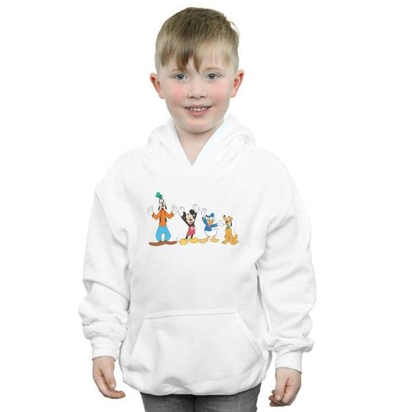 Disney Boys Mickey Mouse Friends Hoodie - White