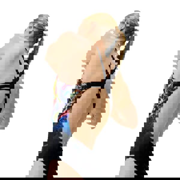 Speedo Club Training Printed Powerback Swimsuit with dragon design