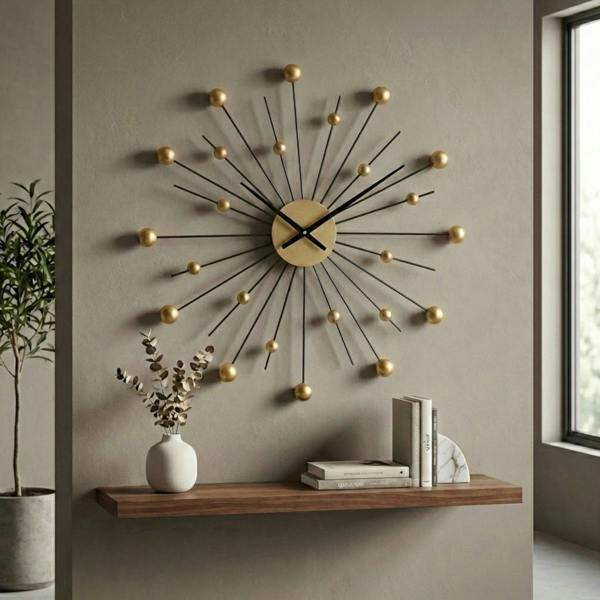 Garden Greatness Relica Retro Beaded Ball Wall Clock