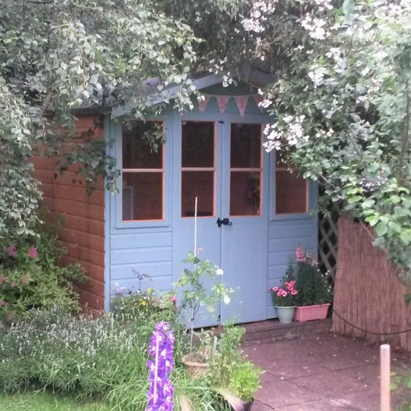 Shire Haddon 7x5 12mm interlock Clad wooden Summerhouse - Best Shed