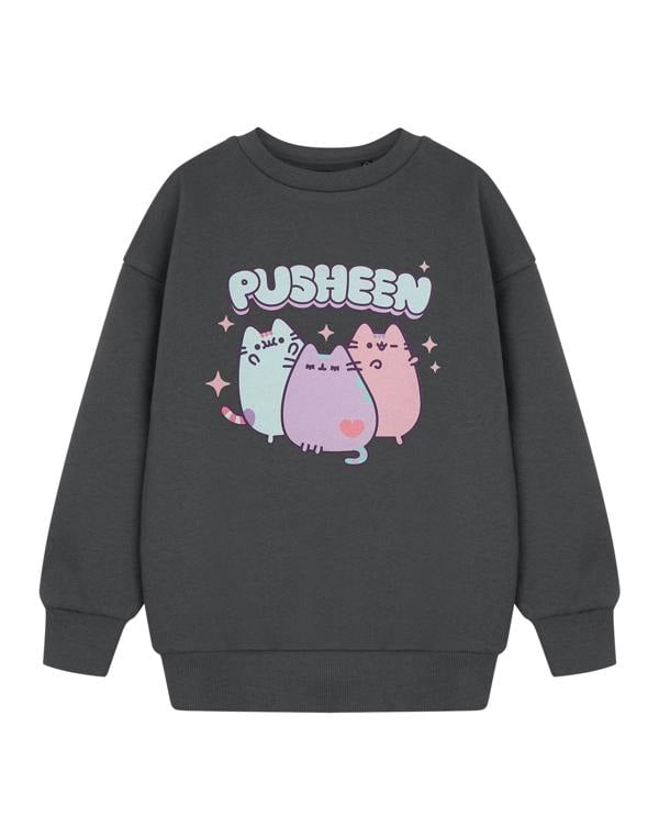 Vanilla Underground Pusheen Girls Grey Pastel Sweatshirt
