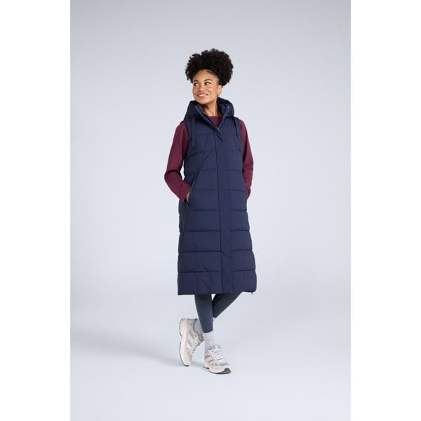 Animal Womens Comfort Zone Longline Gilet - Navy