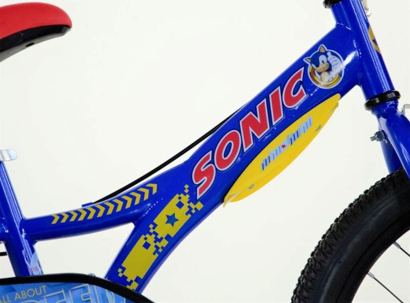 Dino Bikes Dino Sonic Kids 20" Wheel Bike - Blue/Yellow
