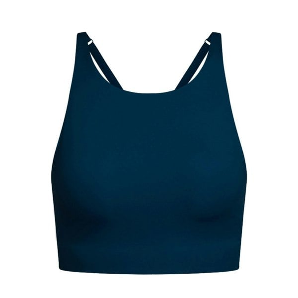 Girlfriend Collective Womens/Ladies Topanga Cross Back Bra - Midnight