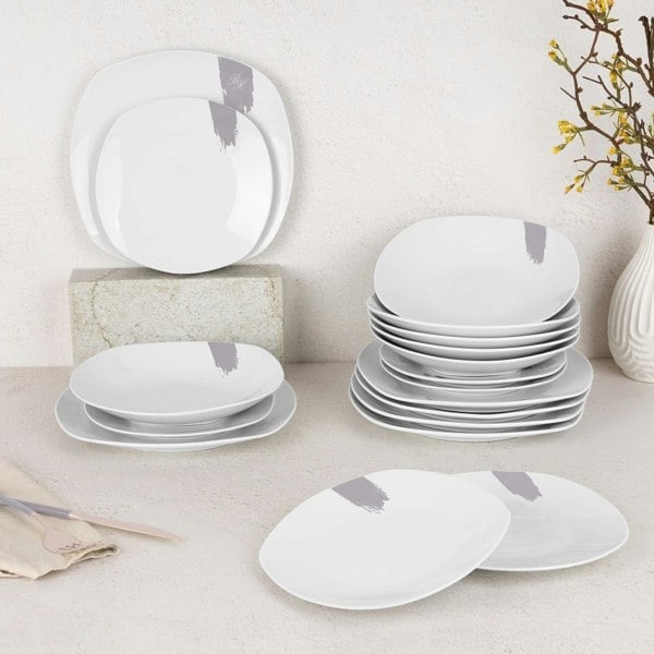 18 pcs dinnerware Berlinger Haus BH10202 Taupe