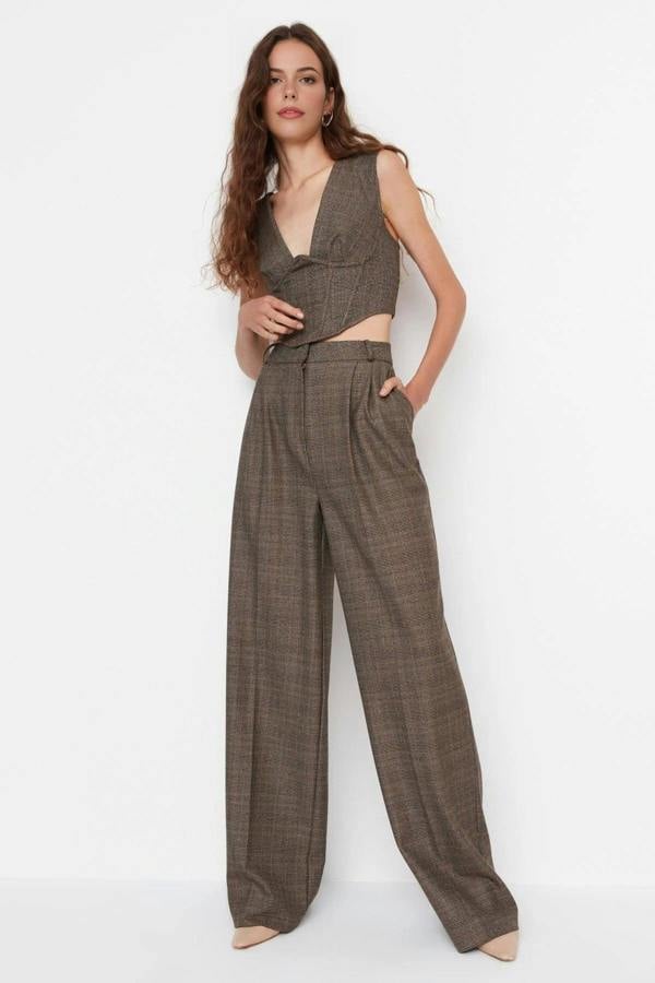 WOVCOR Wide Leg Woven Trousers