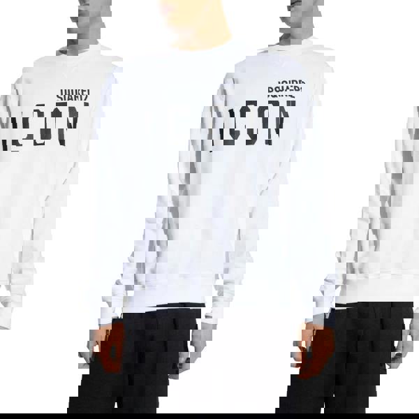 Dsquared2 Icon Cool Sweatshirt White Black XS