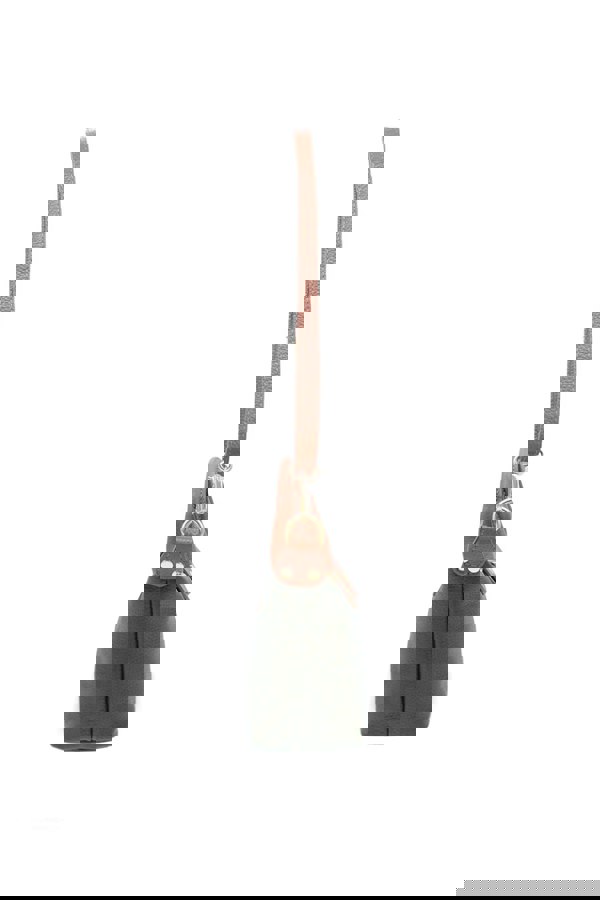 Kitise Compact Two-Tone Handbag with Top Handles and Strap