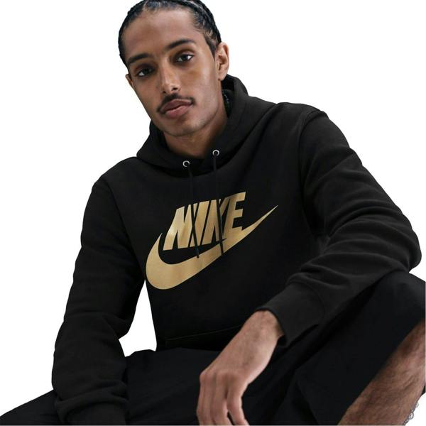 Nike Mens Bold Hoodie - Black/Gold - 