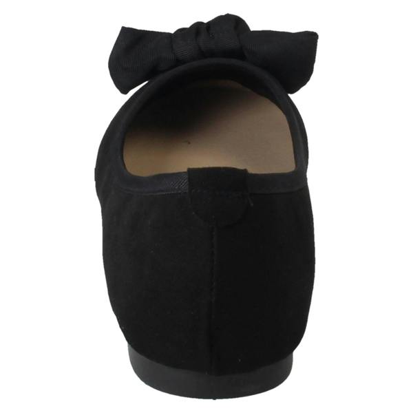 Spot On Ladies Spot On Flat Bow Detailed Ballerina Casual Shoes F80512