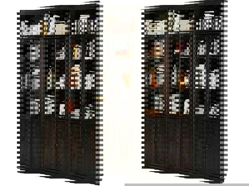 Dorel Home Anita Wall Unit 8 honey lacquer