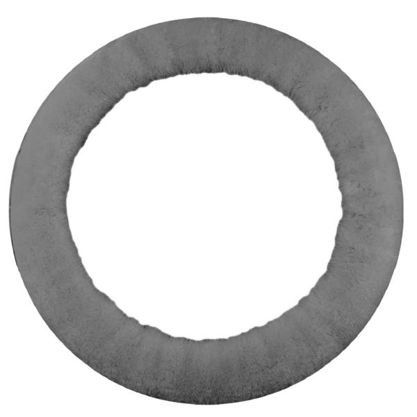 Eastern Counties Leather Sheepskin Steering Wheel Cover - Grey - 