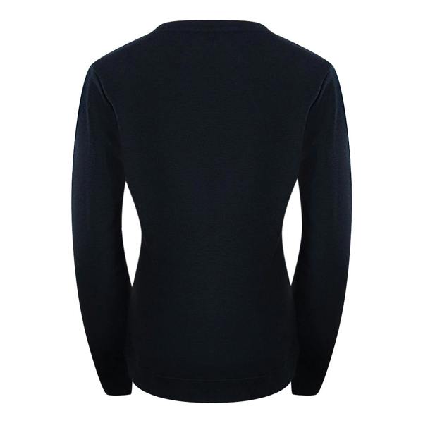 Moschino Love Moschino Navy Blue Long Sleeve T-Shirt Small White Logo
