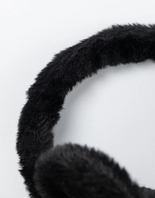 Disney Girls Black Minnie Earmuffs (One Size)