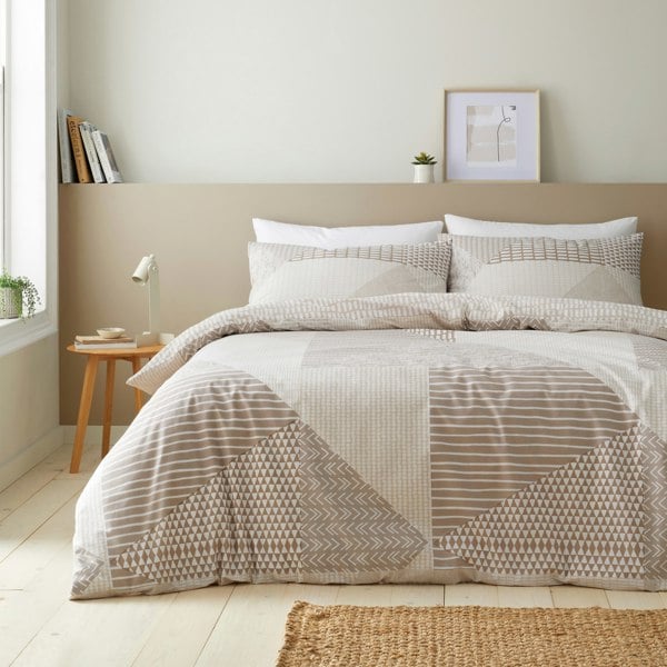 Catherine Lansfield Larsson Geo Reversible Duvet Cover Set