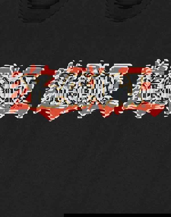 Yu Gi Oh Mens Black Logo Short Sleeved T-Shirt