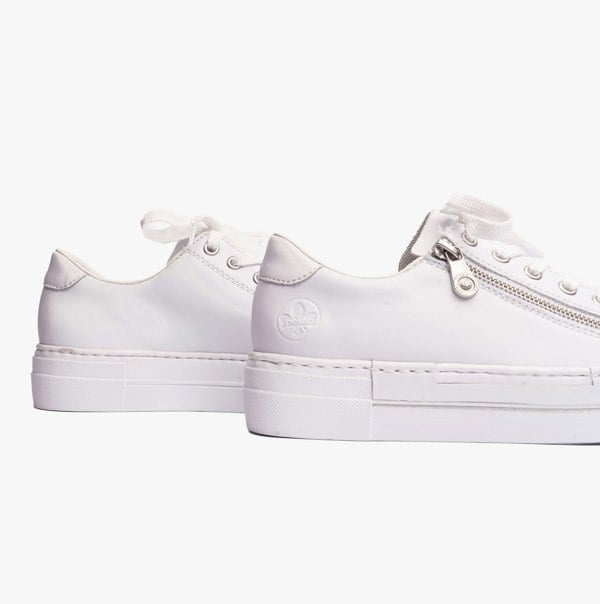 Rieker Womens Zip Shoes - White (N4921-81)