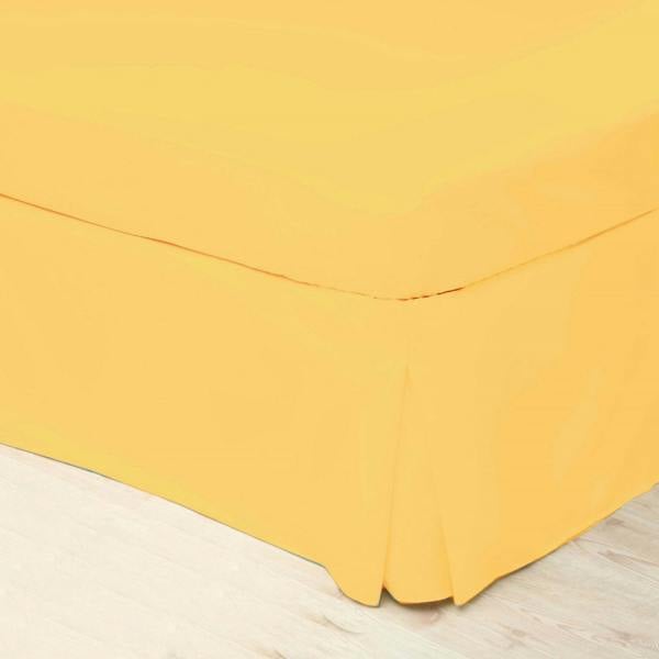 Belledorm Easycare Percale Platform Valance - Saffron - 