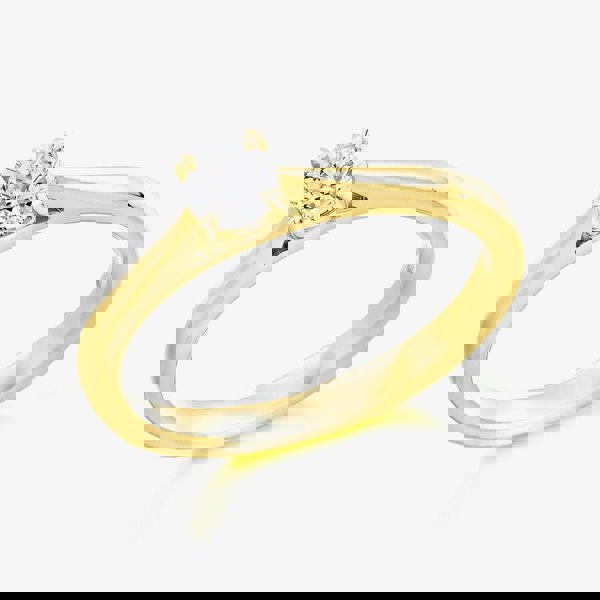 T. H. Baker 9ct Yellow Gold 0.20ct Brilliant Cut Diamond Solitaire Ring ENG23624MT