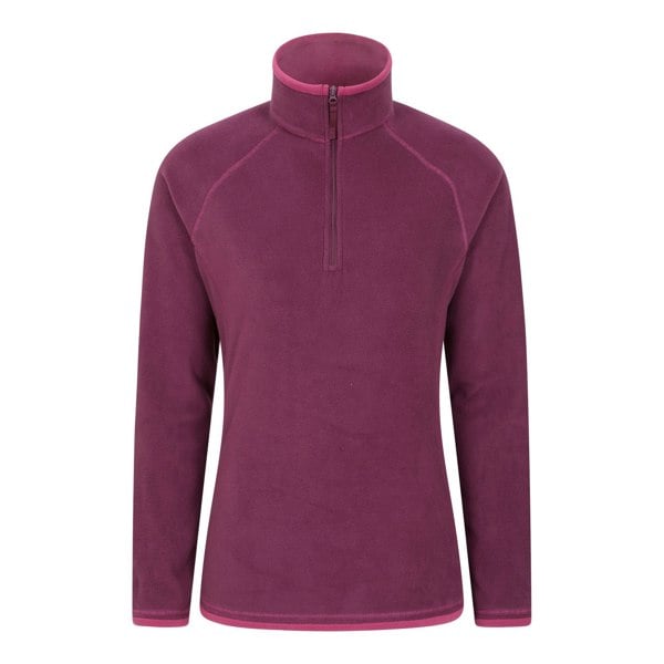 Mountain Warehouse Women's Montana Half Zip Fleece Top - Berry