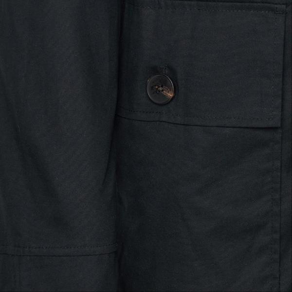 Elle Waxed Cotton Long Coat