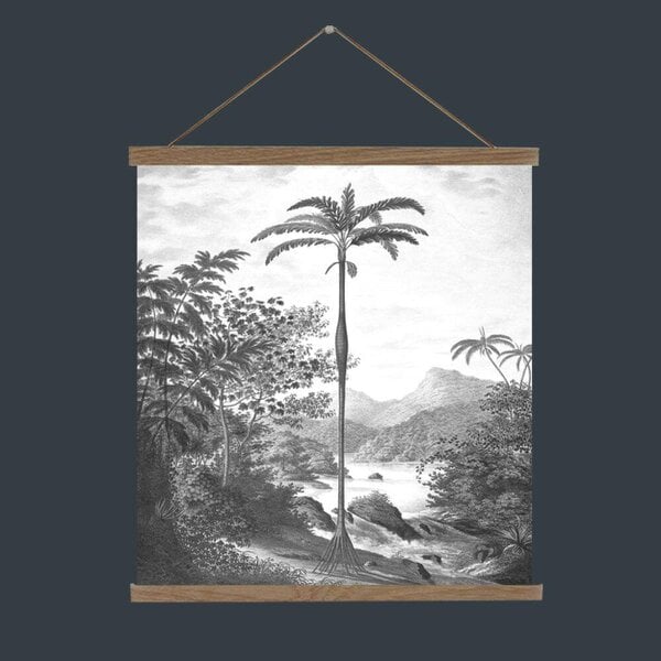 Love Frankie Monochrome Palm Jungle Wall Hanging