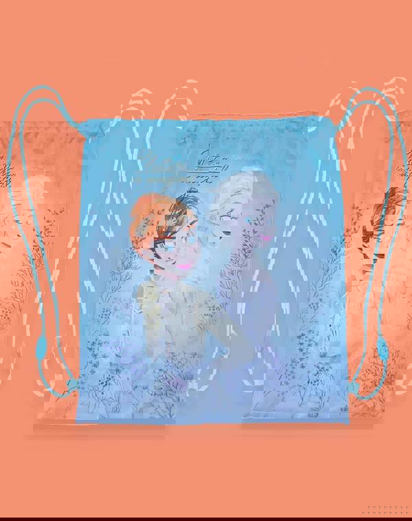 Disney Unisex Kids Blue Anna, Elsa Drawstring Bag (One Size)