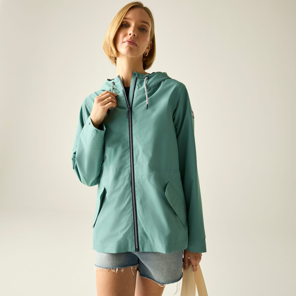 Regatta Womens Bayletta Grid Distress Waterproof Jacket - Ivy Moss