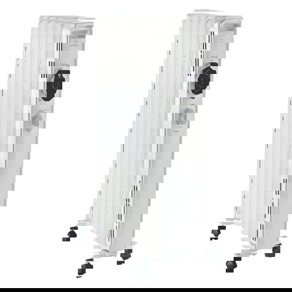 igenix Oil Filled Radiator, 2kW/2000W, Overheat Protection, White