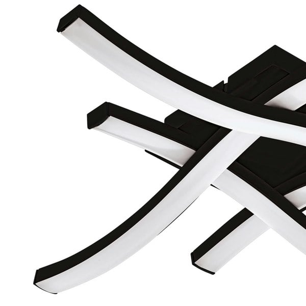 EGLO Basic Cabezas-E Black Steel And Plastic 4 Flame Wall/Ceiling Light, 3000K