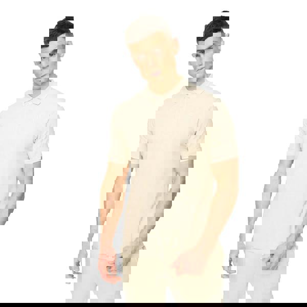 Crosshatch Mens Crufton Polo Shirt - Light Stone - 