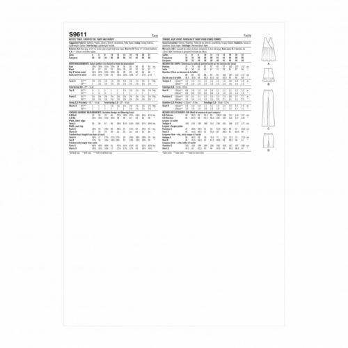 Simplicity Sewing Pattern 9611, Tunics, Tops, Shorts, Trousers for Women, D5 (4-6-8-10-12) - Easy