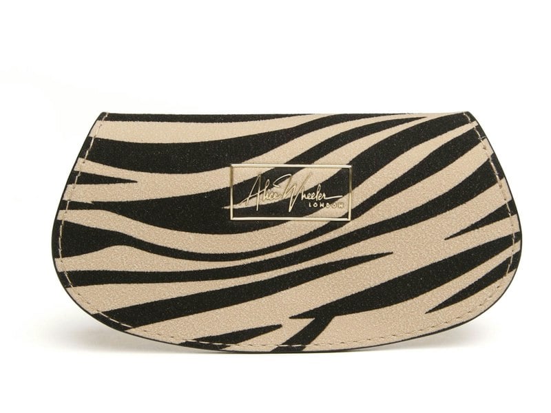 Alice Wheeler Eyeglasses Case – Textured Vegan Leather – Velvet Lined