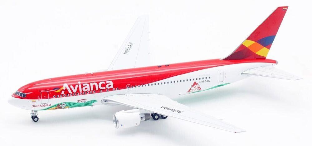 MCSlots Avianca Boeing 767-200 N988AN With Stand 1:200 Scale Inflight200 IF762AV1123SP