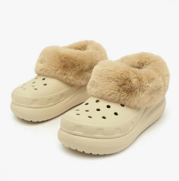 Crocs 208446-2Y2 FUREVER CRUSH Womens Clogs Bone