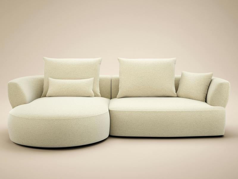 SOLACE+CO Lia Large L Shape 4 Seater Sofa
