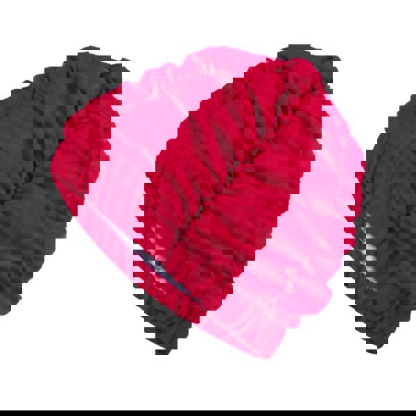 Red Fashy ruched shower cap in satin with ruffled edge