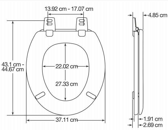 Bemis Black Moulded Wood Toilet Seat
