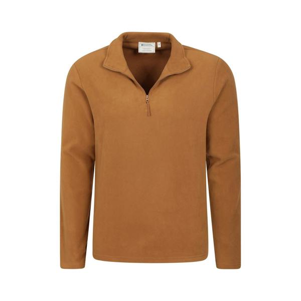 Mountain Warehouse Mens Camber II Half Zip Fleece Top - Mustard - 
