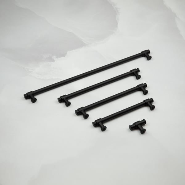 Handle & Home Matt Black Industrial Pipe Pulls