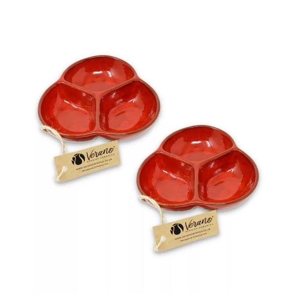 Snack Dish - Trio - Selena Dipping Dish - Red