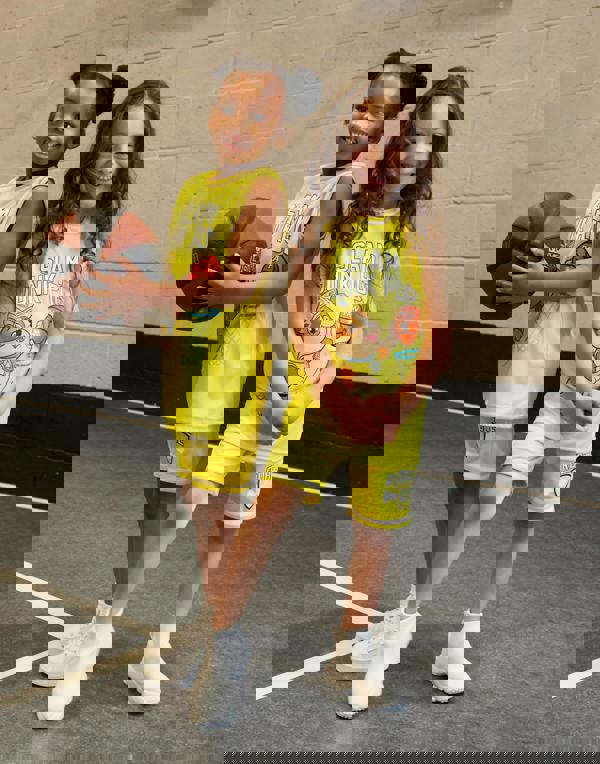 Paw Patrol Boys Yellow Rubble 2 Piece Basketball Set